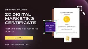 digital marketing certificate online