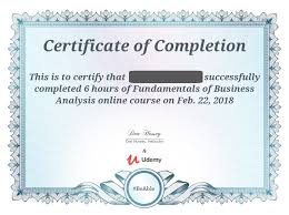 business analyst certification online