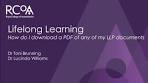 lifelong learning rcoa