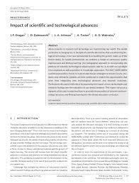 advancement in technology articles