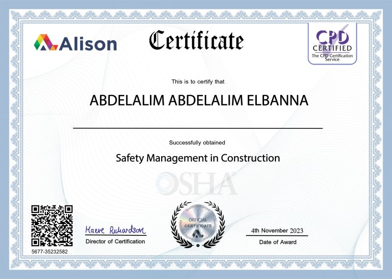 alison certificate
