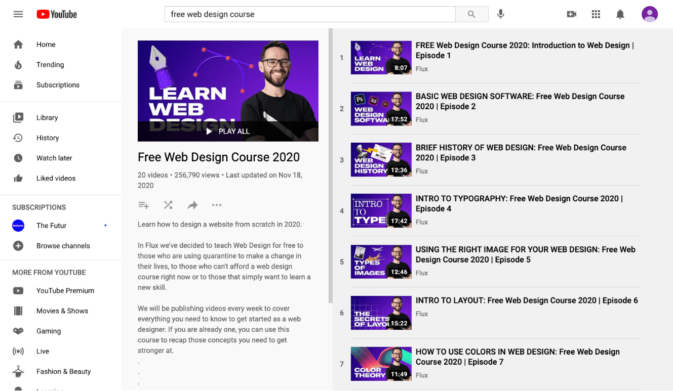 ultimate web design course
