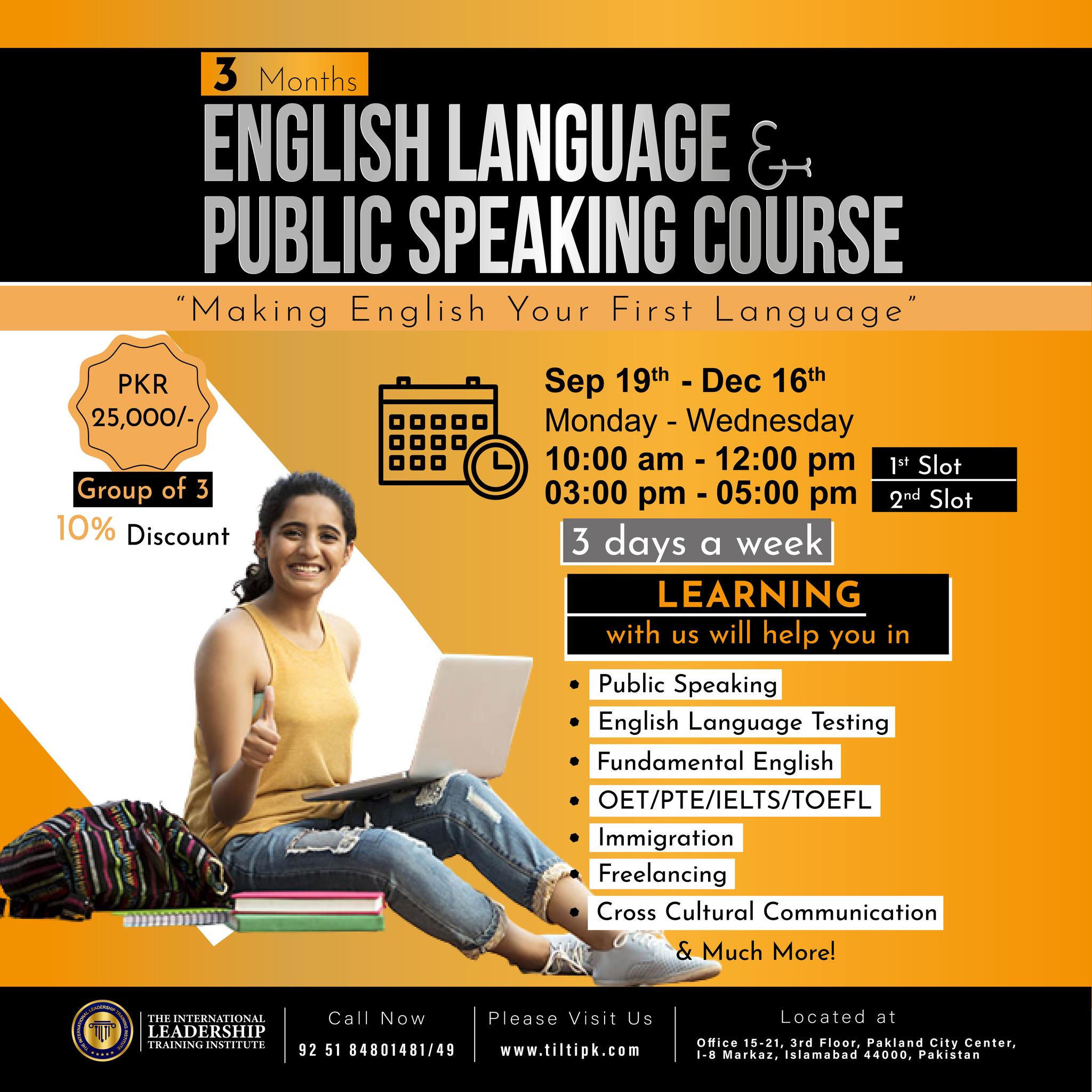 english speaking course near me