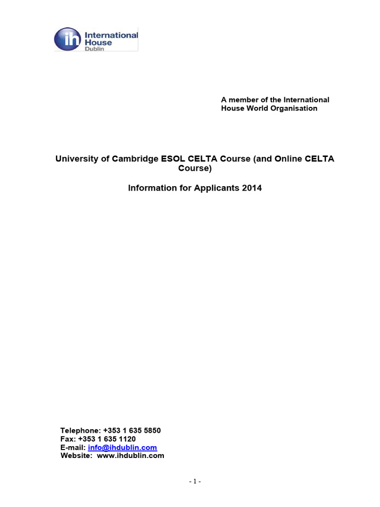 celta course online