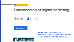 free online digital marketing courses with certificates by google