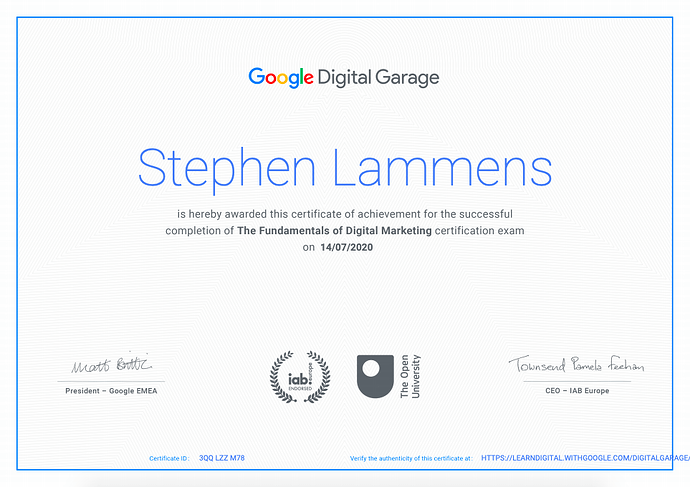 google garage digital marketing